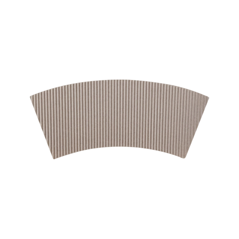Flauta en U en blanco con funda para taza de café
